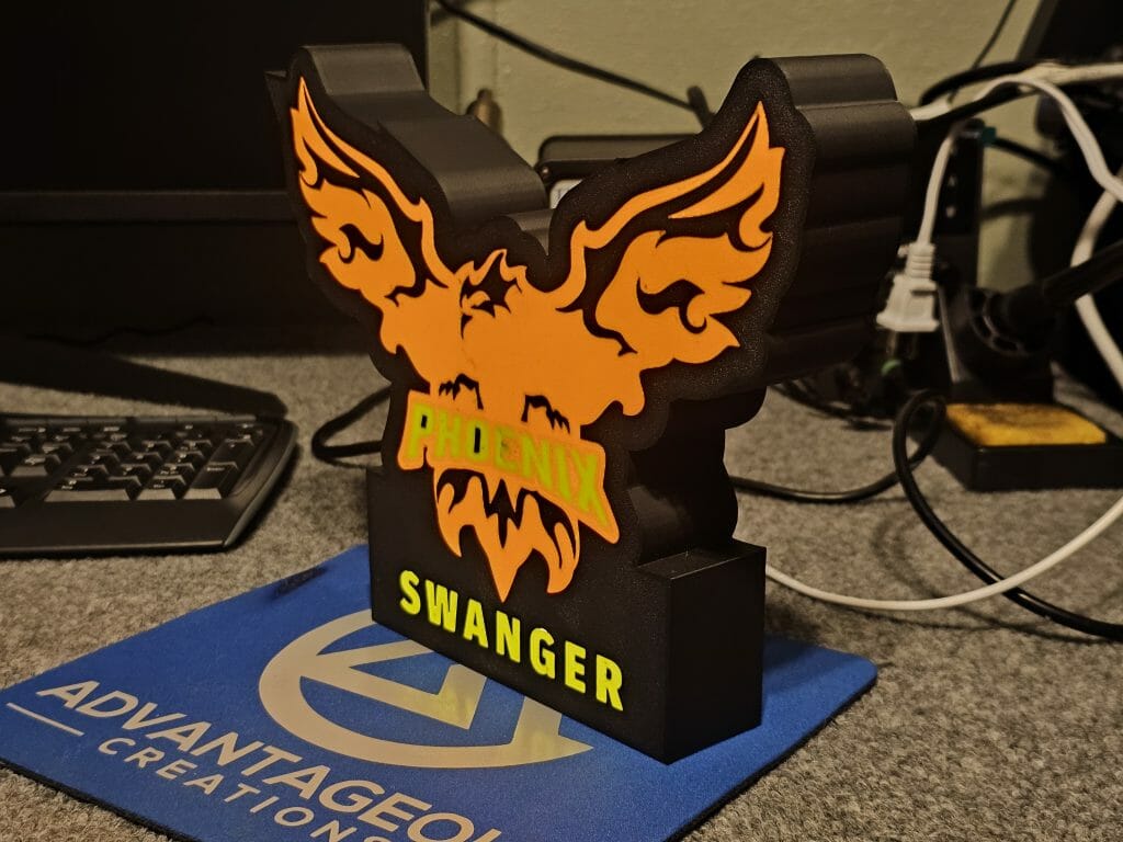 3D Printed LED Sign Box / Wall Art