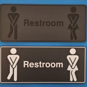 Dancing Duo Restroom Sign